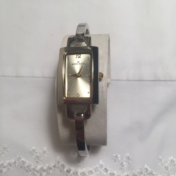 Anne Klein Accessories - ANNE KLEIN SILVER TONE BANGLE BRACELET WATCH
